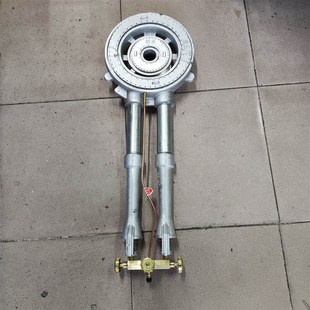 德业牌加长柄加厚双管燃气猛火灶燃气中高压大锅灶农村酒席食堂灶