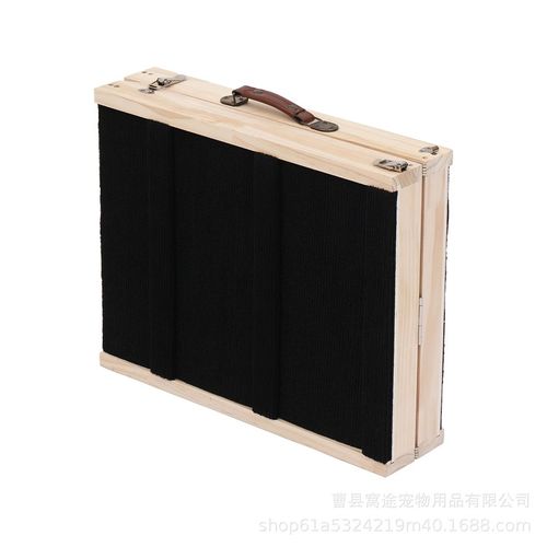 宠物实木狗爬梯家用实木狗狗爬梯架折叠式斜坡梯宠物实木狗抓板