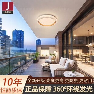 阳台灯吸顶2025新款 防蚊虫超亮户外吸顶灯庭院顶灯室外走廊过道灯