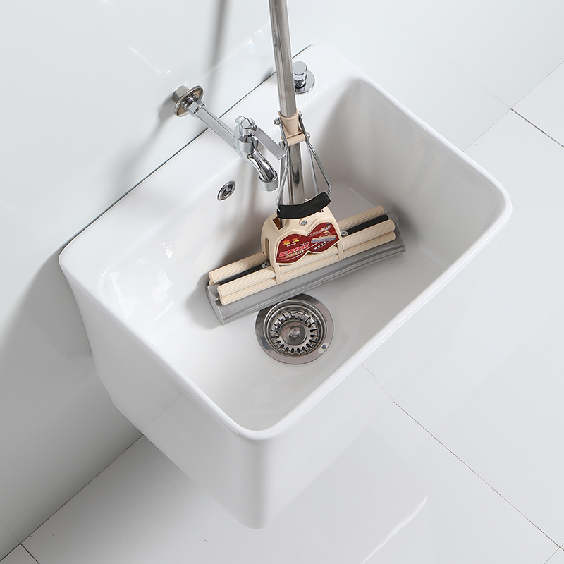 壁挂式拖把池家用卫生间阳台大号墩布池长方形挂墙式洗拖布池