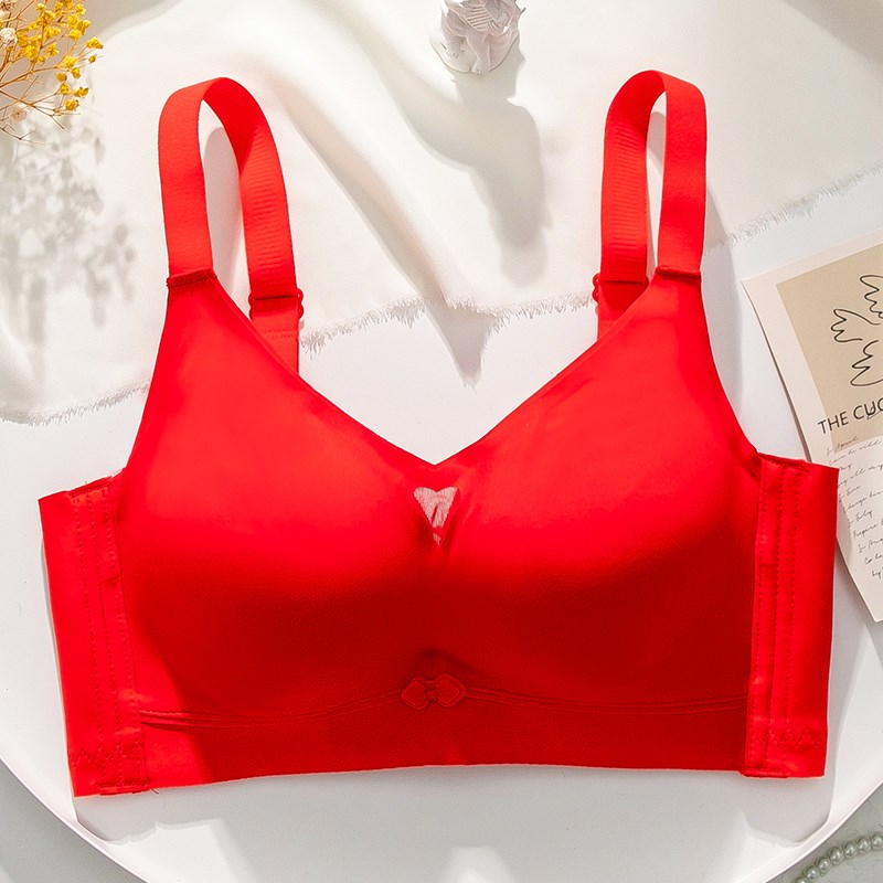 无痕内衣女聚拢5cm加厚特厚2024年新款爆款小胸平胸专用纯色文胸