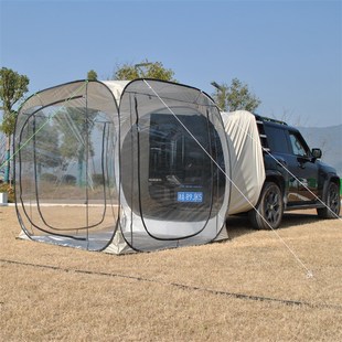 免搭建车尾帐篷 车尾PVC帐篷速开车尾星空帐篷 自动车尾透明帐篷