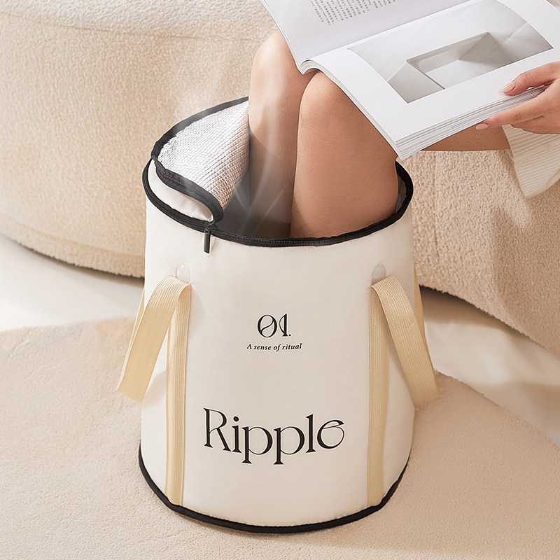 摺叠泡脚桶家用高深过小腿学生宿舍可携式足浴盆洗脚保温泡脚专用