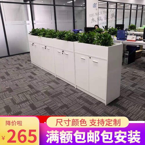 深圳花槽a柜储物柜办公室隔断柜矮柜财务文件档案文档资料花柜子