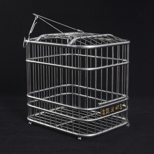 大号不锈b钢鸟笼蜡嘴笼精致方型鸟笼/铜嘴笼/蜡嘴笼/梧桐鸟笼