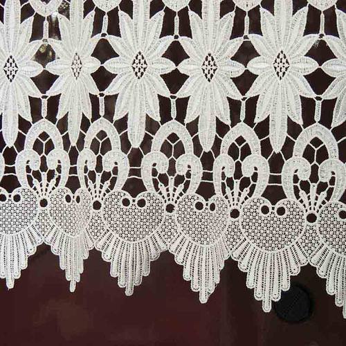 美式蕾丝镂空钩花遮挡半截窗帘 门帘成品挂帘客厅隔断装饰小帘头