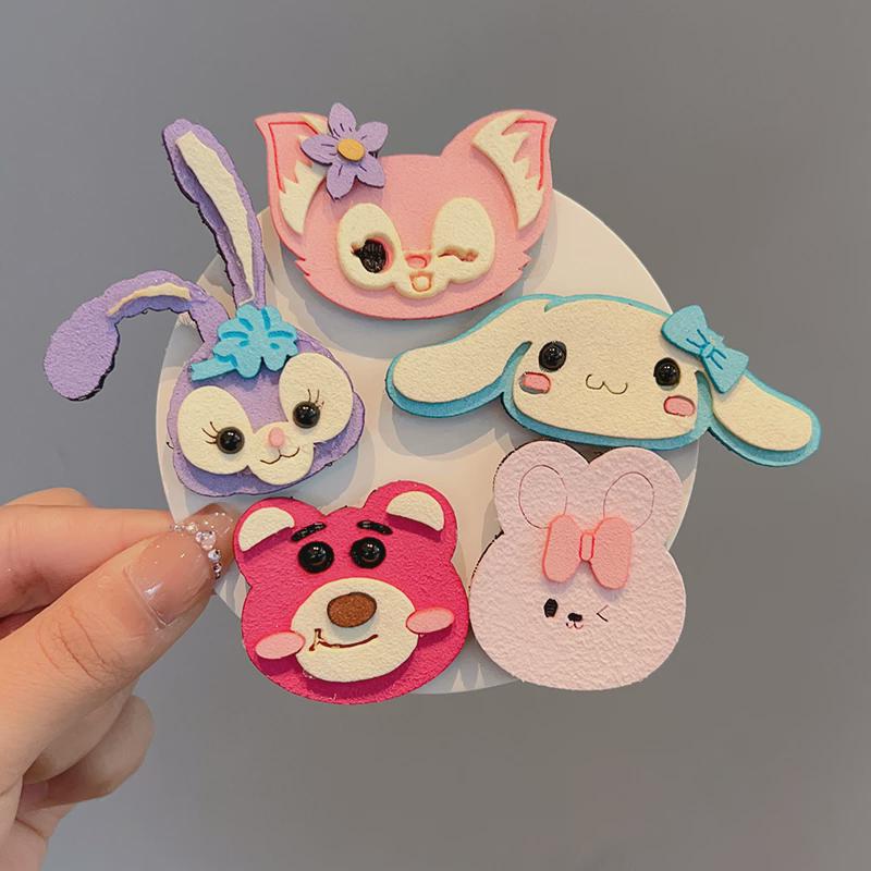 婴儿可爱碎发贴儿童发饰宝宝刘海贴卡通公主魔法贴女孩魔术贴新款