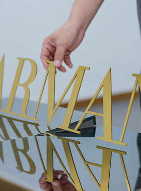 不锈钢金属立体字定制 亚克力广告字背景墙 logo字牌门头招牌定