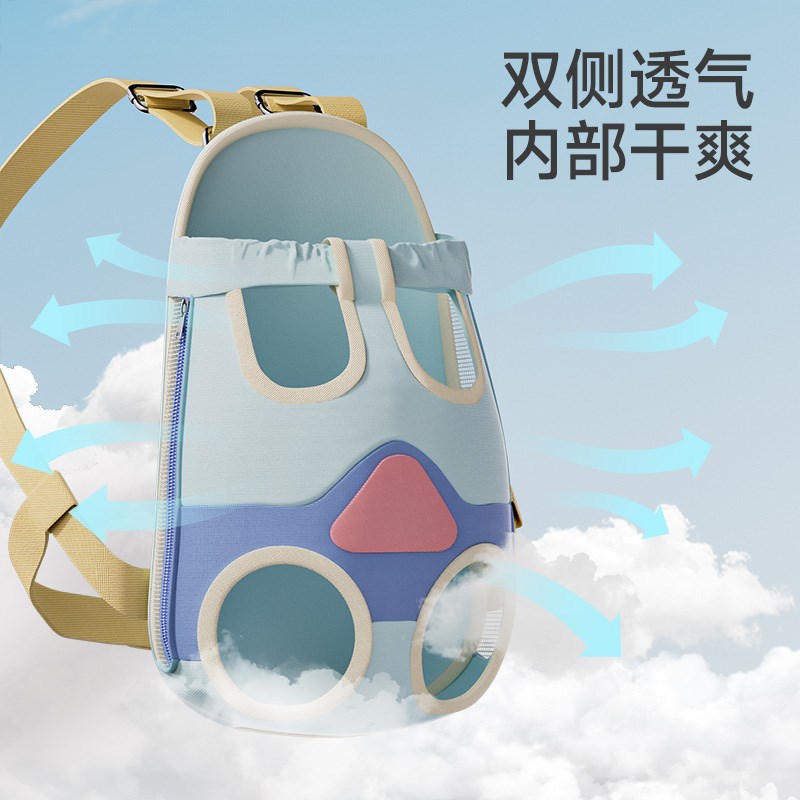 猫包外出便携双肩社会化小型犬背带胸前狗狗背包宠物外出包猫袋子