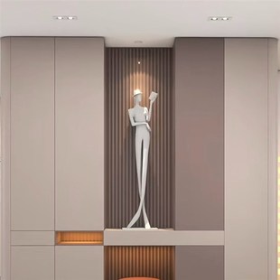 现代抽象落地雕塑看书人物装 饰品 饰大摆件样板间客厅玄关艺术软装