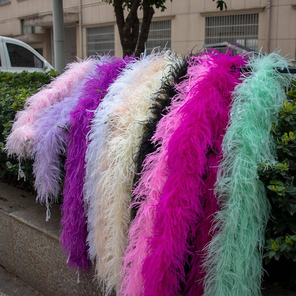 10-15cm多加鸵密GXS毛条鸟服装辅料裙摆袖口羽毛配件舞服羽层毛飘