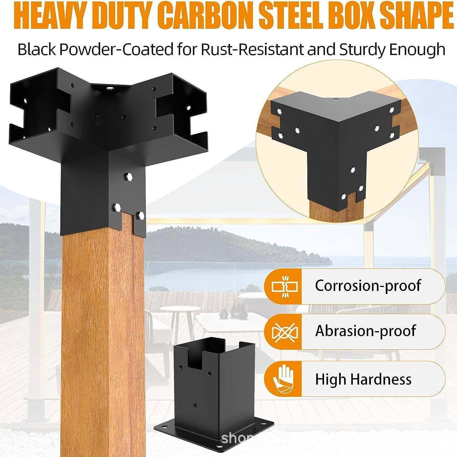 实凉棚支架直角B0C7MNSL支架DIY架木支架4件装适用于英际3.5X3.高