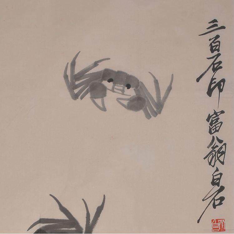 名画家齐石纯家手绘装白饰国画水墨画画客厅书房画壁画GCT山水画