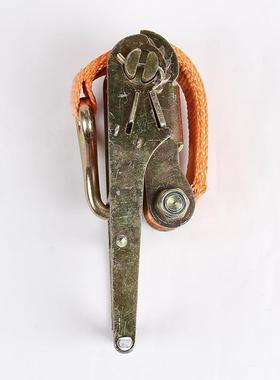 橙色汽车紧绳器集装箱加纶绑厚拉紧器LOZ货紧物捆带涤棘轮收器