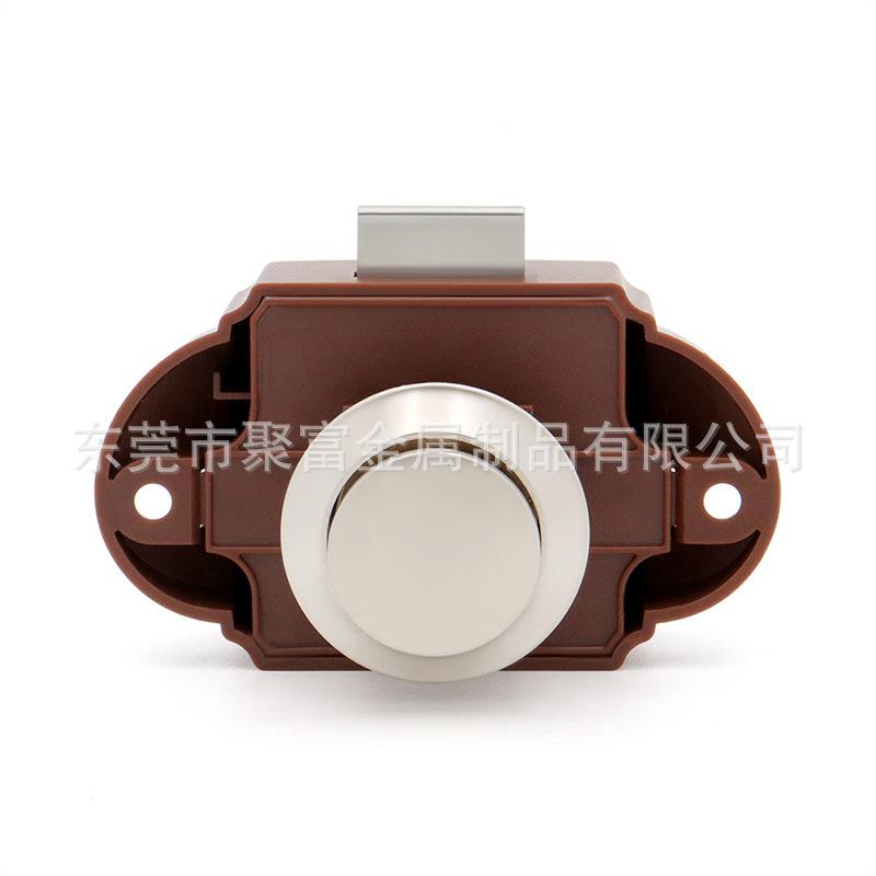 暗双开车按钮门锁房车房车洗手间锁内外改装配件拉手拉S6215锁按