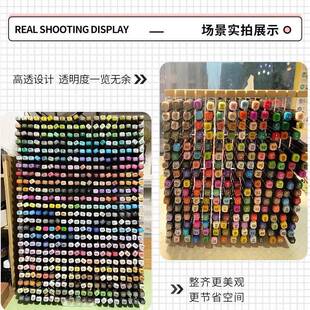 马笔收纳架店斜插式透见描述明方格面彩笔文具克支架美术桌画笔