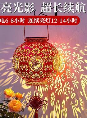 能挂2025新款笼UTU太阳红灯笼新年春节户外家用阳台灯装扮生肖饰