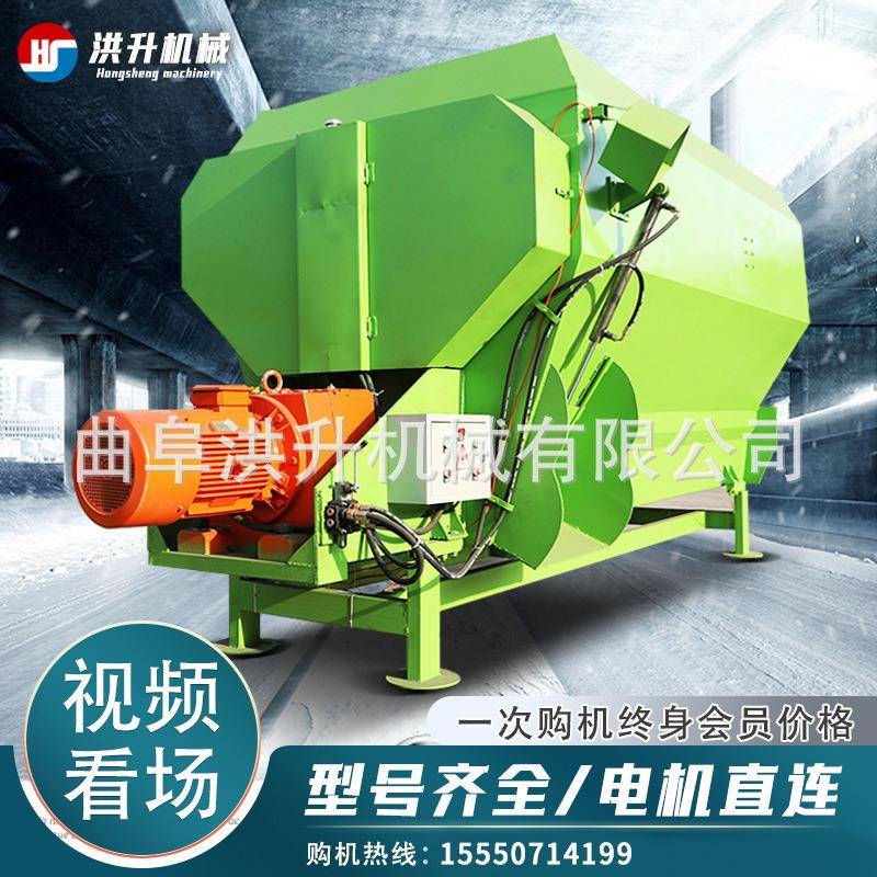 养牛搅拌草料制备机16方双轴粉碎拌料机全日粮tmr饲料搅拌机