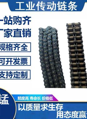 工业链条滚子传动链条链轮4分08B/5分10A/6分12A/1寸16A/单排双排