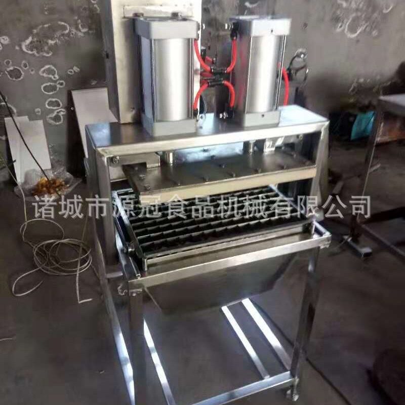 供应气动鱼豆腐切块机拖拉式千页豆腐切块设备山楂糕切块机器厂家