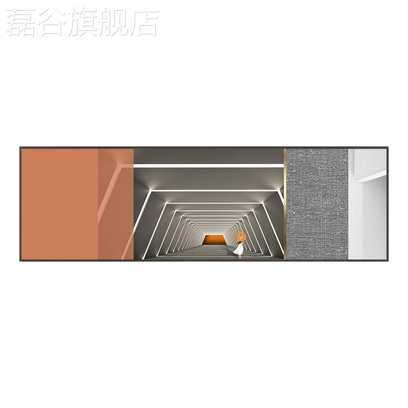 网红卧室装饰画抽象几何现代简约床头挂画线条间轻店奢酒主卧房墙图片