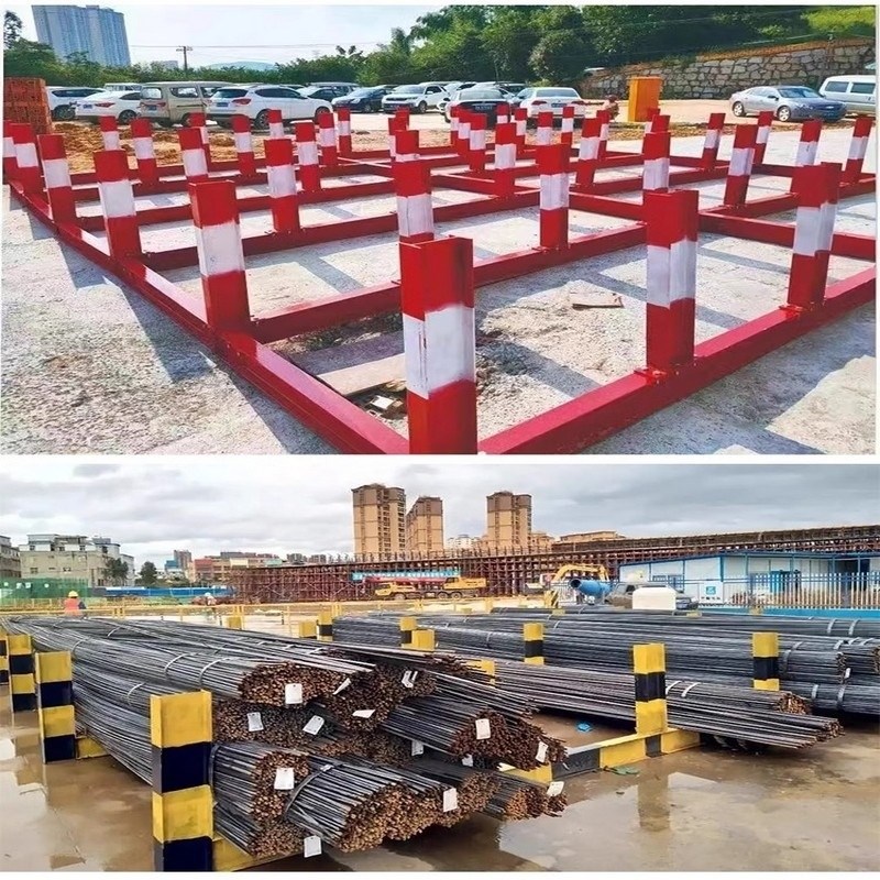 钢筋堆放架标准化定制材料直发建场工字堆码摆放施工托架建材置放
