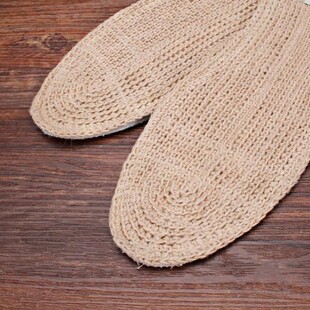 汉麻鞋垫甘谷麻鞋纯手工草编鞋垫吸汗防臭防汗脚按摩爸爸妈妈鞋垫