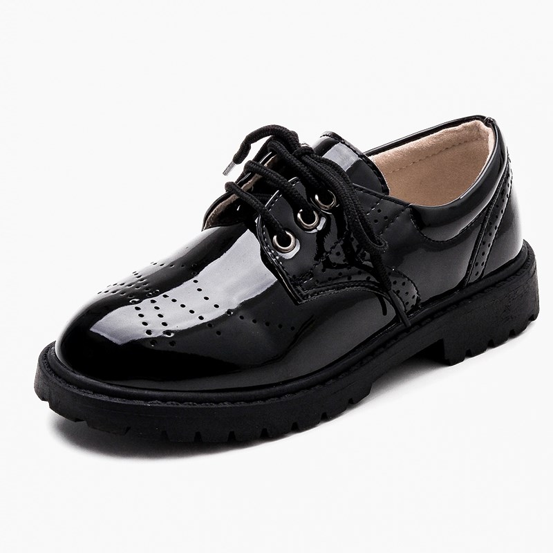 儿童皮鞋男童黑色英伦风学生演出软底鞋子春秋大童新款小皮鞋夏季