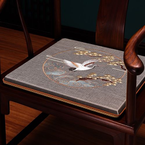 新中式椅垫红木椅子坐垫实木圈椅太师椅茶椅垫座椅垫茶桌茶台垫子