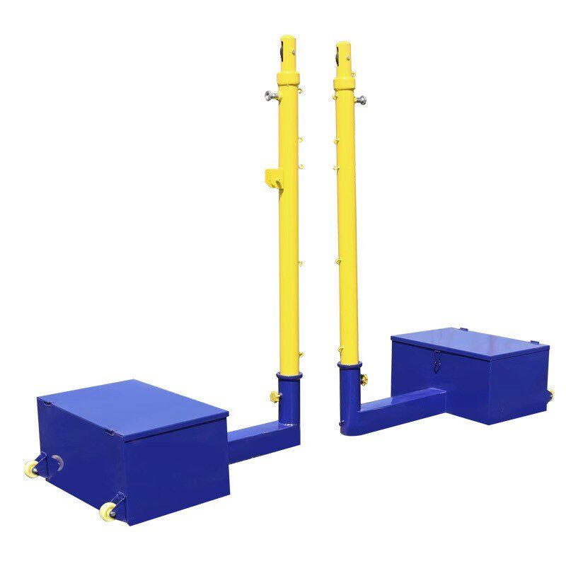 羽毛球网架便携式气排球网架室内外多用专业比赛可移动网柱标准网