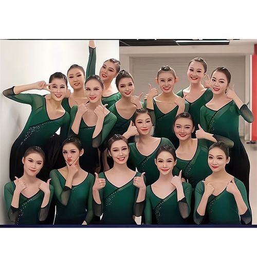 舞蹈纱衣古典舞新款上戏组合练功服身韵服女基训班服加钻艺术艺考