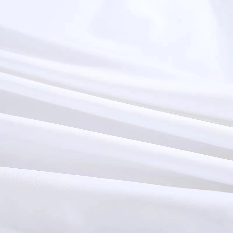 酒店四件套 纯白床单被套全棉60支宾馆民宿床上用品布草可绣字