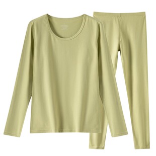 衬衣线裤 衬裤 线衣全棉毛衫 秋衣秋裤 纯棉保暖内衣男士 女士套装 薄款