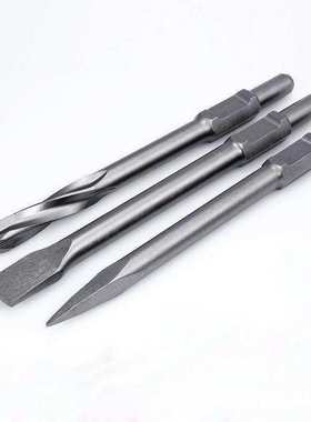 六角柄凿子尖凿扁凿镐头镐尖GSH16用GSH27用尖风镐扁凿镐头镐尖