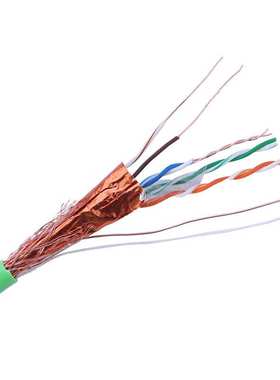 G500绿色 厂家  超五类网线 双屏蔽 SFP5E 双绞线 POE 足300m