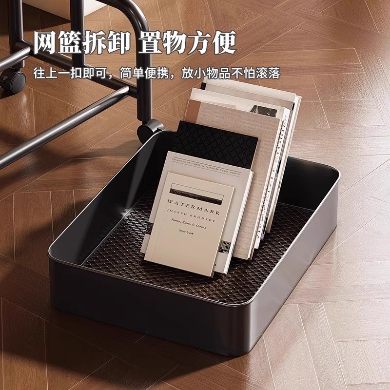 可移动茶几小推车双层边几客厅沙发收纳小桌子带轮茶桌卧室置物架