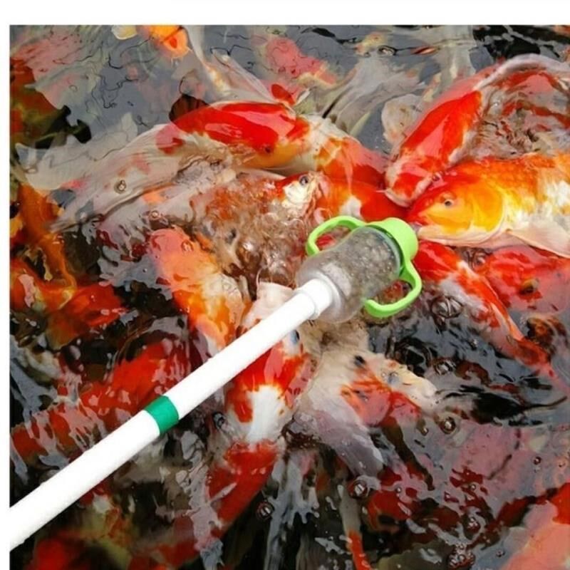 喂鱼奶瓶渔场专用锦鲤吃D奶鱼喂奶嘴喂奶带杆小孩