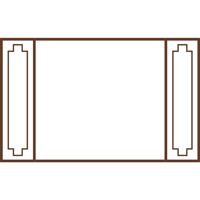 新中造式视背景装饰边框实木线条电框型边框造型格墙栅花格护ZTQ