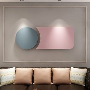 现代简约公寓装修客厅铁艺墙面装饰儿童公主房间布置卧室软装墙饰