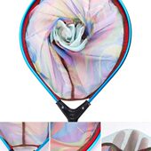 儿童筏钓抄网短柄捞鱼网兜铝合金大网头捞路亚筏钓小网眼鱼捞 包邮