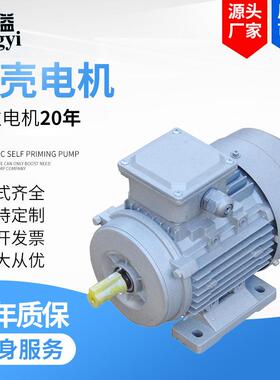 YSY2-71M2-4级0.37W铝壳三相异步电动机微型马达YS-90L-4