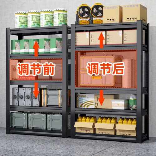 仓储货架家用置物架落地多层钢制货物架商用仓库超市地下室储物架