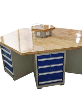 家学生实训厂工室六边工TTLG-GZT作六台角钳台操作台多工位工具桌