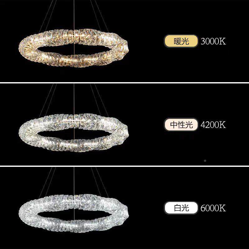 轻奢主客厅水吊灯现88代创晶意简后式约设计师款意风大气高档餐厅