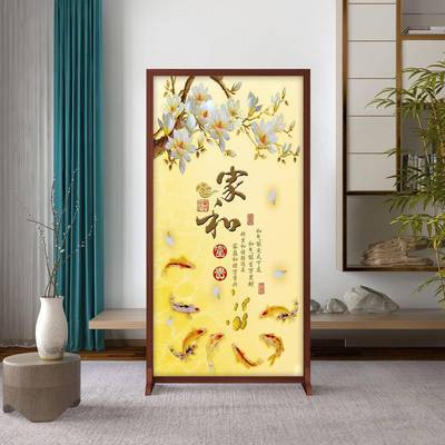 中式风隔屏断客厅门入户玄进关家用茶室办公新茶室酒店座屏【1LMV