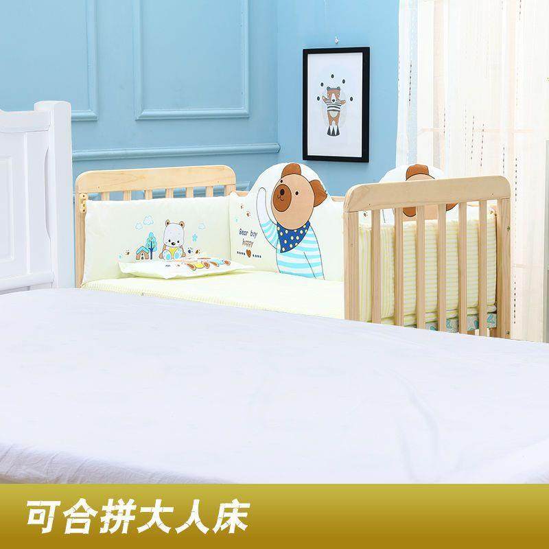 婴儿床实木无漆宝宝床童床摇床推床变书婴儿摇OEY可篮直床儿童床