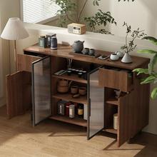 实木餐靠边柜一客厅储物CBG00940柜新中式柜子墙置物茶水柜茶吧柜