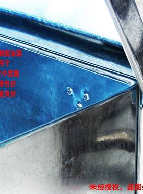 大铁皮直工具铁箱子储物白不钢锈箱带锁收纳大号PHT盒子柜小铁盒