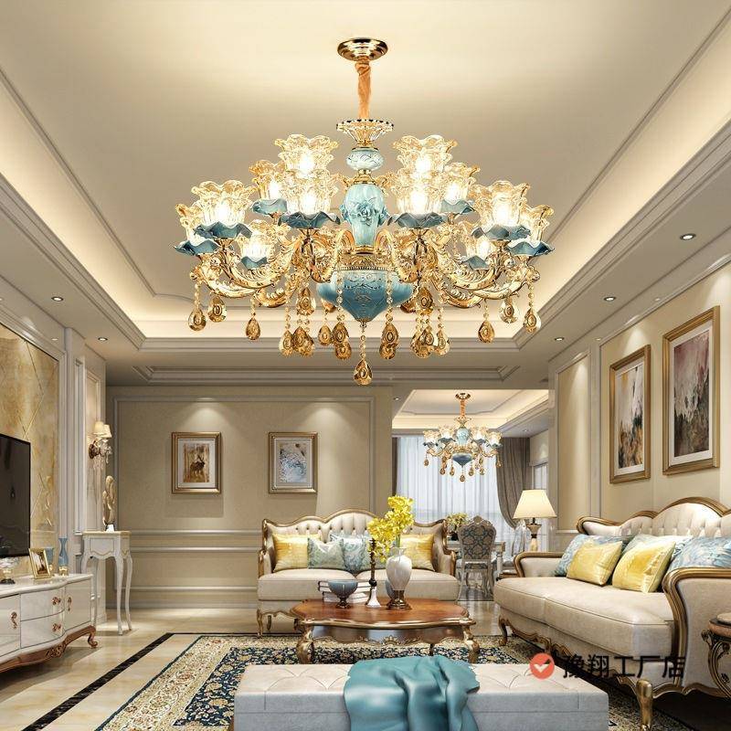 欧式灯家用简约轻奢吊灯简灯欧具餐厅吊灯303卧灯庭室灯具大家全