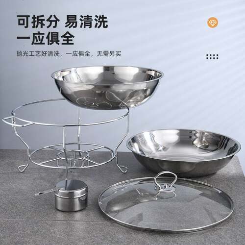跨境货源不锈钢悬挂吊炉酒精加热自助餐炉亚马逊Chafing dishes